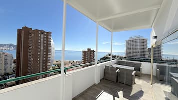Panorama penthouse, uitzicht op zee | Terras