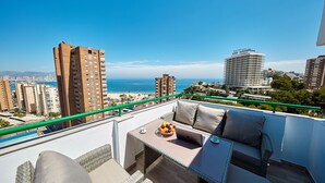 Penthouse Panoramique, vue mer | Vue de la chambre
