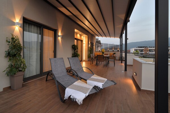 Panoramic Suite, Non Smoking, Lanai | Terrace/patio - Irida Apartments (Dio-Olympos)