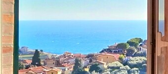Old stone house with sea view