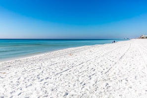 Beach nearby, sun-loungers, beach towels