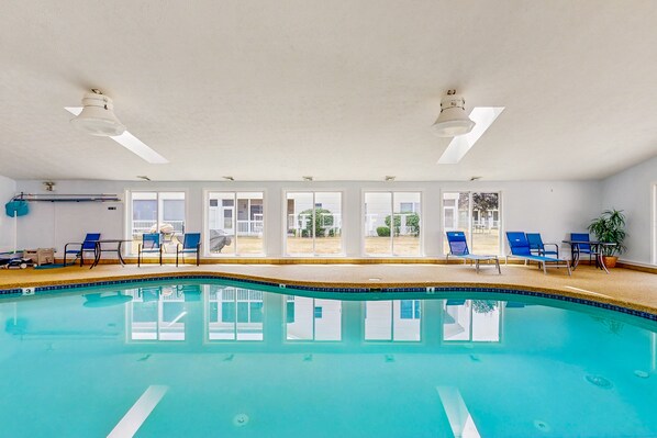 Indoor pool, a heated pool