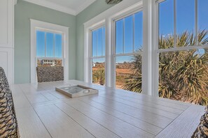 Interior - Turtle Soup: Oceanfront home in East Beach with plenty of ocean leading windows (Oak Island)