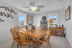 Dining - American Dream: Oceanfront Home with 2 Covered Porches Close to Oak Island Pier (Oak Island)