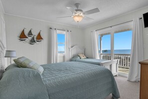 4 bedrooms, iron/ironing board, travel cot, WiFi - American Dream: Oceanfront Home with 2 Covered Porches Close to Oak Island Pier (Oak Island)