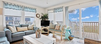 'Just Beachy' Beachfront Home In Sea Isle