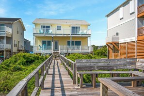 Exterior - Beach Walkers: 5 Bed/3 Bath Sun-Kissed, Oceanfront Home with Three Large Decks (Oak Island)