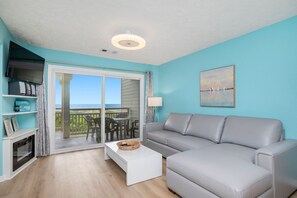 TV, DVD player - Tranquility 2: Oceanfront Community Pool, Convenient Beach Access (Caswell Beach)