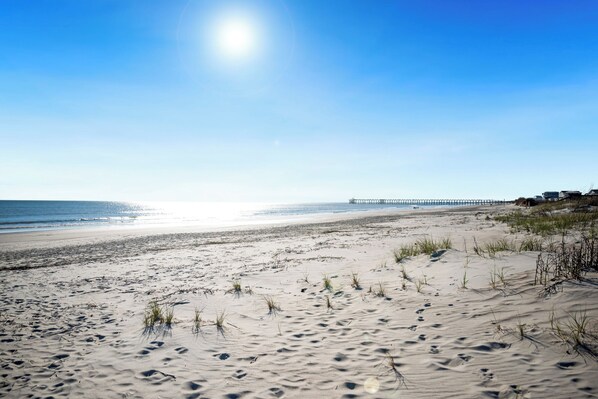 On the beach