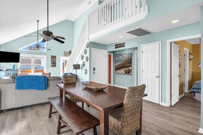 Dining - A Most Steller Place: Bright and Airy Home with Ocean Views (Oak Island)