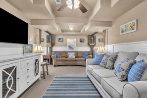 TV - Pelican Crossing: Oceanfront Home w/Spiral Staircase (Oak Island)