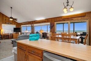 Interior - A Pirate's Paradise: Oceanfront Home with Covered Porch and Porch Swing (Oak Island)