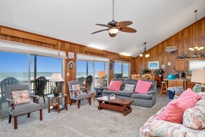 TV, DVD player, books, video library