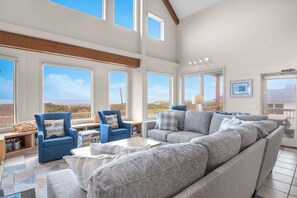 TV, DVD player, books