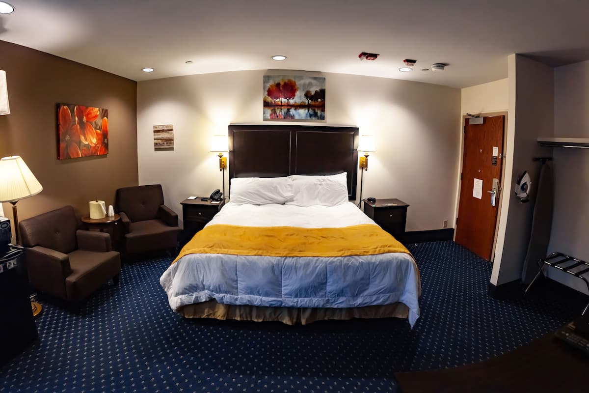 Chambre Simple Standard, 1 trÚs grand lit, accessible aux personnes à mobilité réduite, non-fumeur