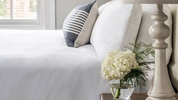 Chesapeake Suite | Frette Italian sheets, premium bedding, memory foam beds, free minibar