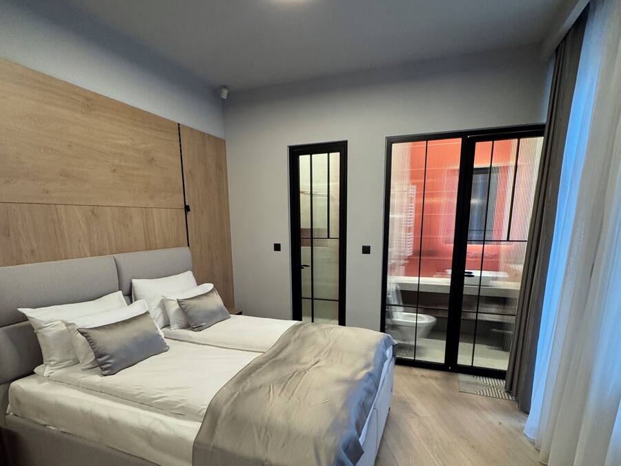 Premium Apartment, 1 Bedroom, Balcony | Frette Italian sheets, premium bedding, memory foam beds, in-room safe