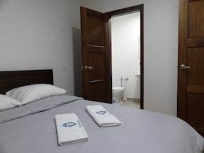 Premium bedding, down duvets, blackout curtains, free WiFi