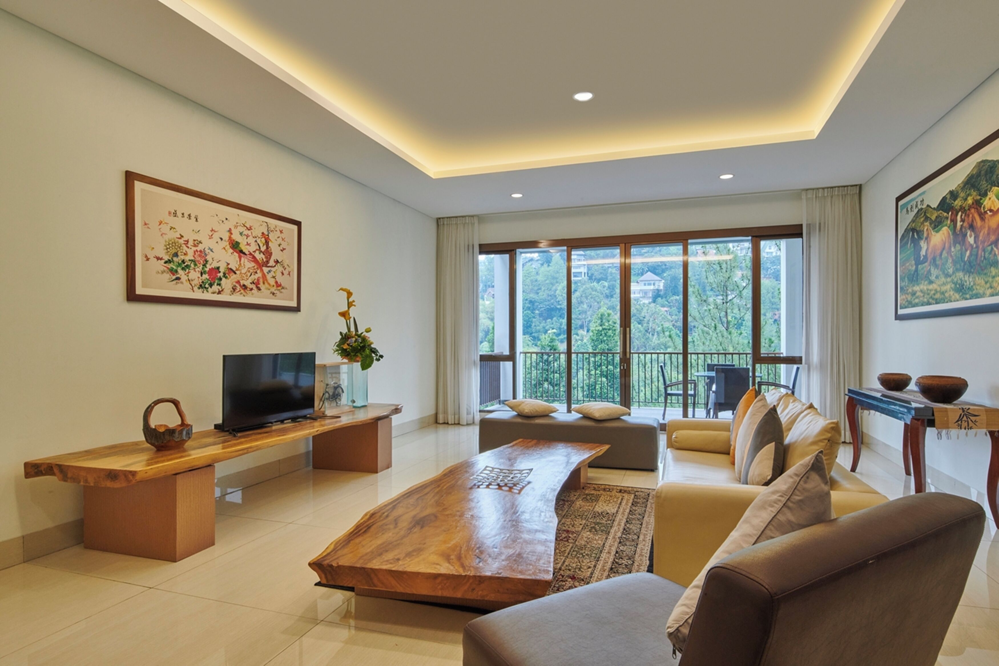 家庭別墅, 6 間臥室, 私人泳池 | 客廳 | LED 電視