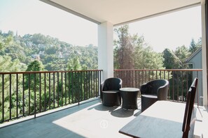 Blick vom Balkon