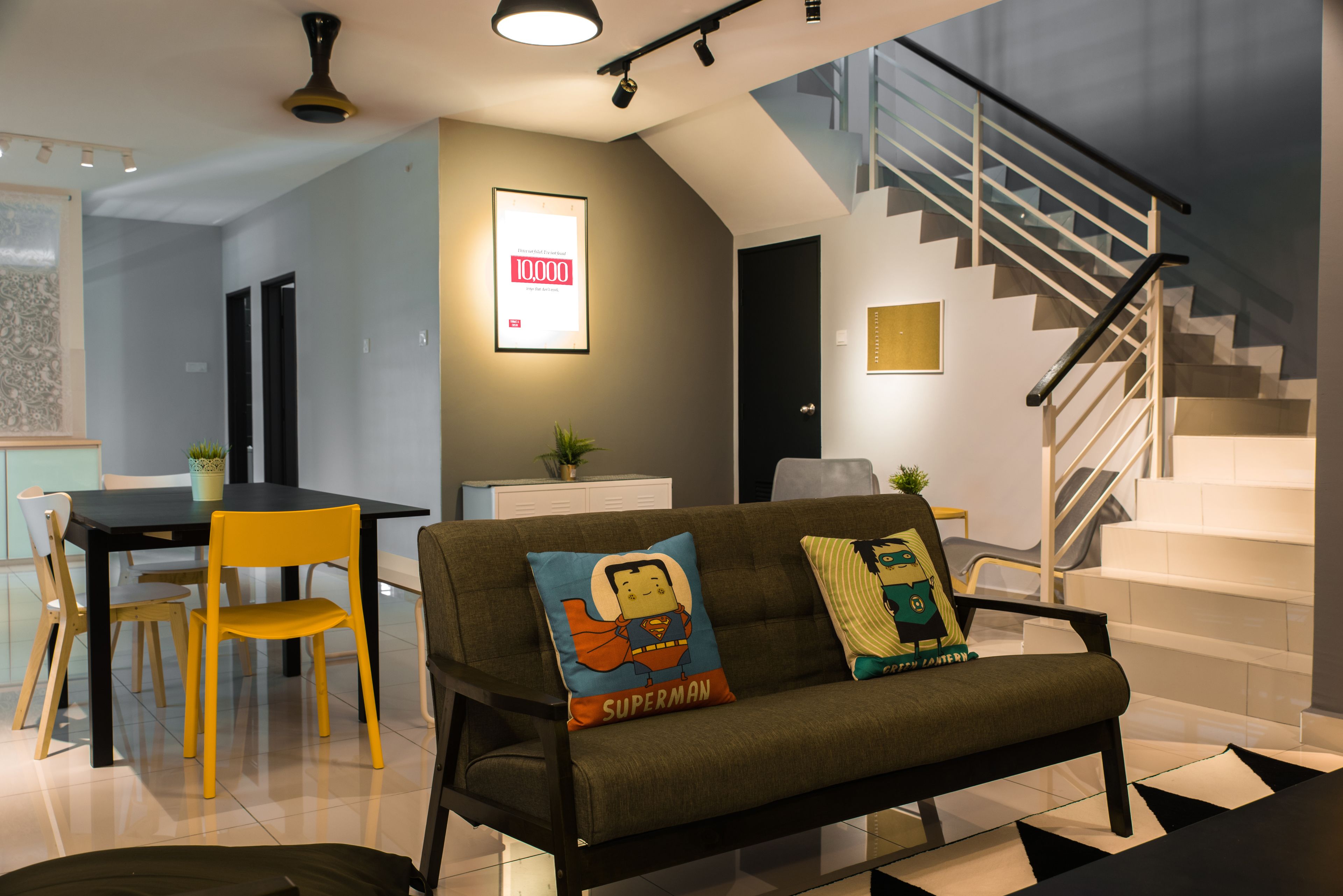 Basic House, Multiple Beds, Non Smoking | Living room | Flat-screen TV