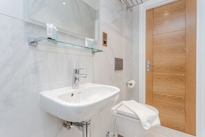 经典公寓, 1 张双人床和 1 张沙发床, 无烟房 | 浴室 | 淋浴设施、免费洗浴用品、吹风机、毛巾