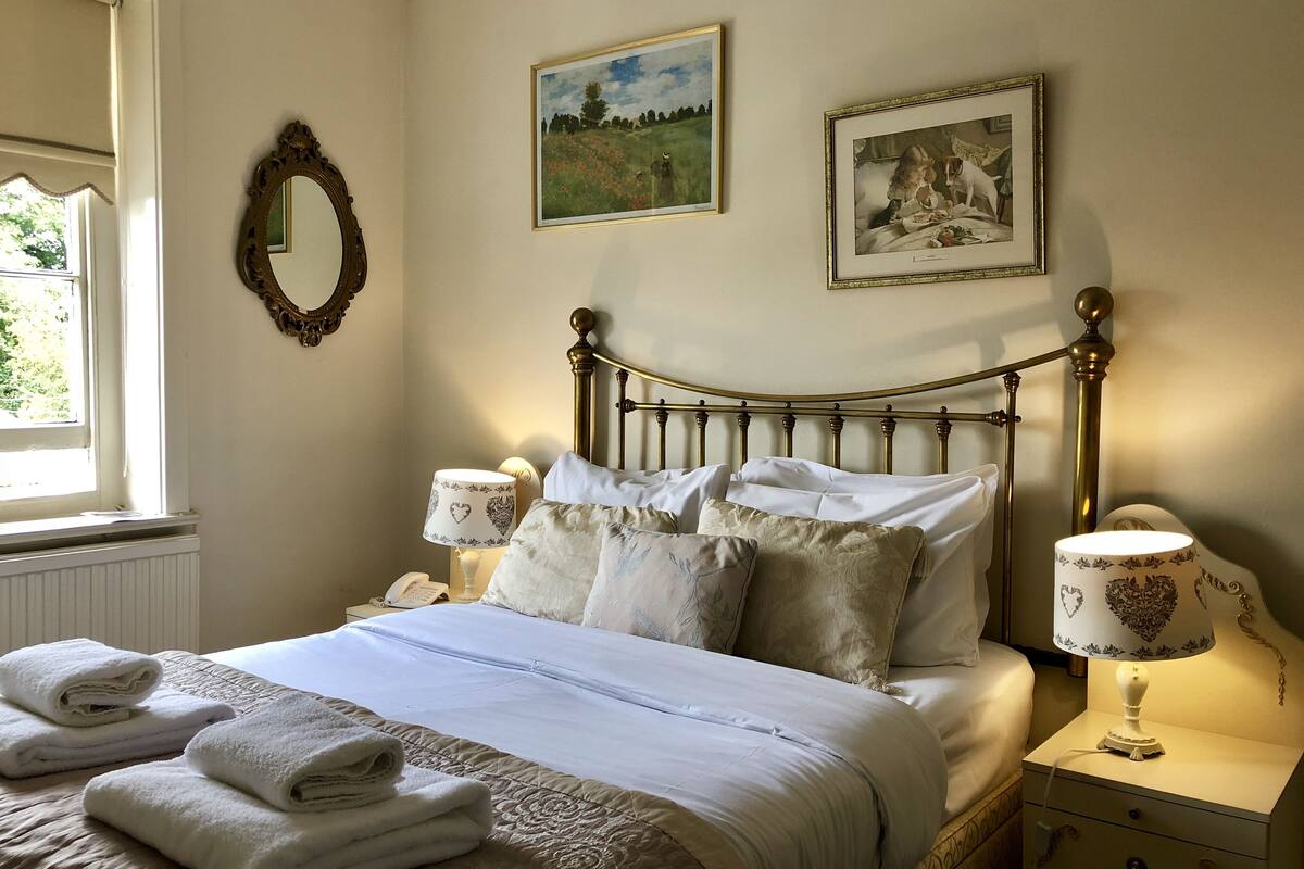 Habitación doble estándar | Escritorio, tabla de planchar con plancha, camas extra y wifi gratis