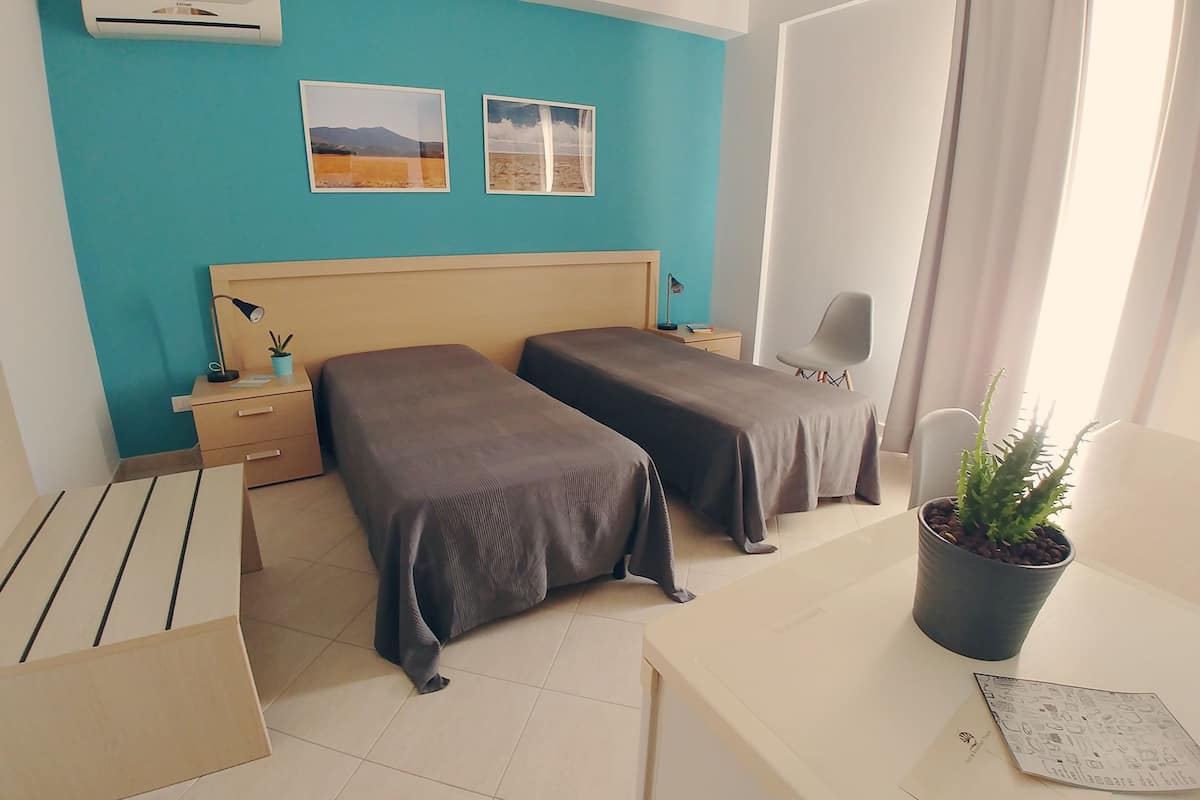 Basic Double or Twin Room | Desk, blackout drapes, iron/ironing board, free WiFi