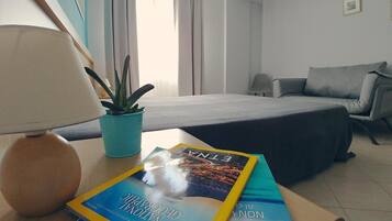 Desk, blackout curtains, iron/ironing board, free WiFi