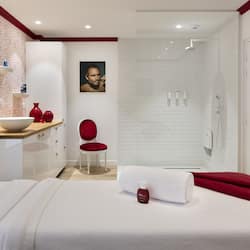 Sauna, steam room, body treatments, deep-tissue massages
