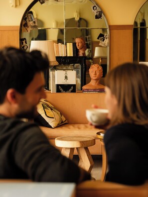 Sitteområde i lobbyen