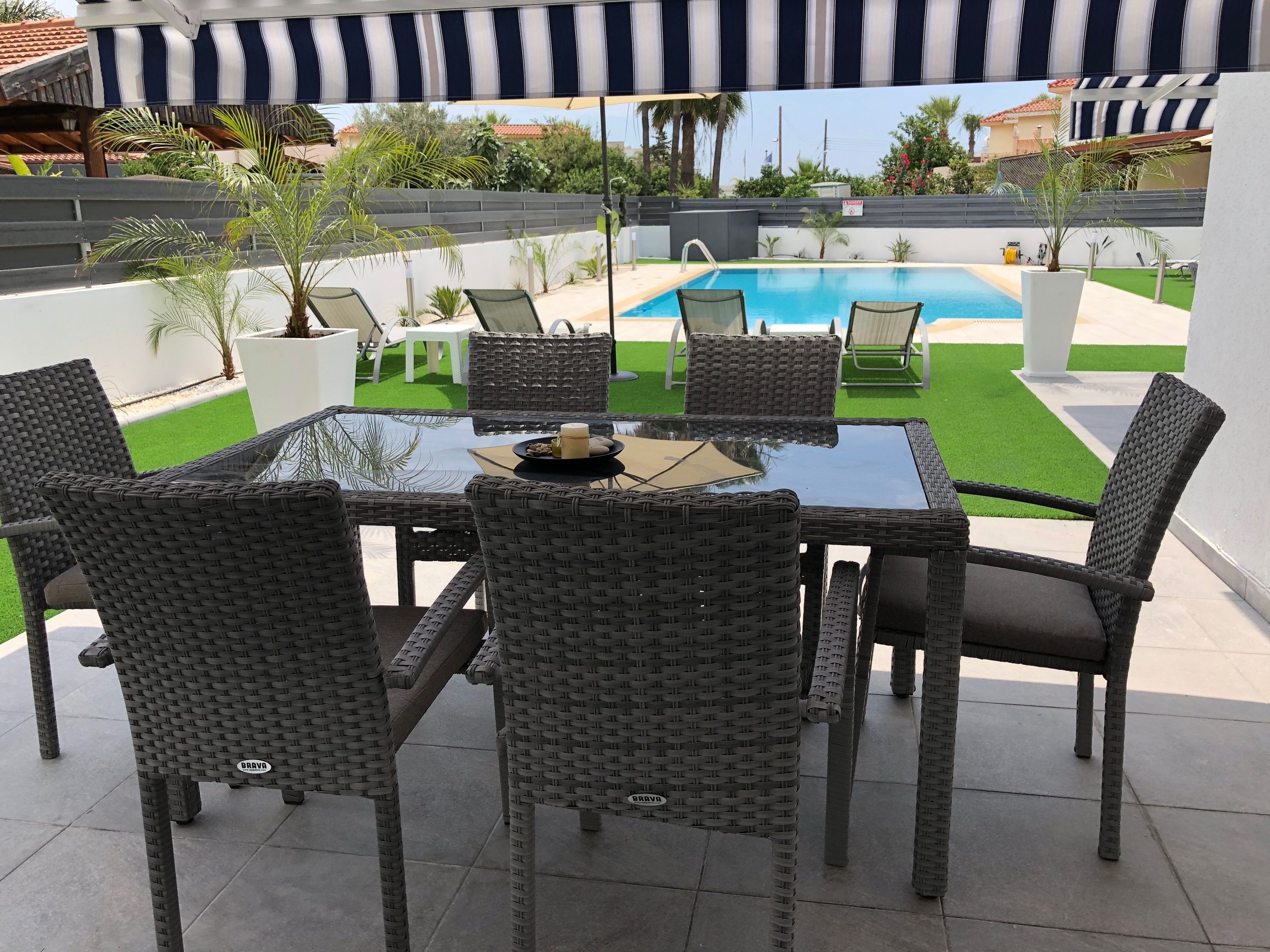 Leilighet, 2 soverom, terrasse, bassengutsikt | Terrasse/patio