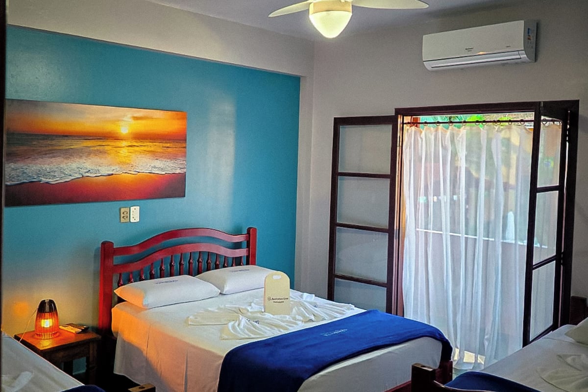 Superior Quadruple Room, Mountain View | Minibar, WiFi (free), bed sheets