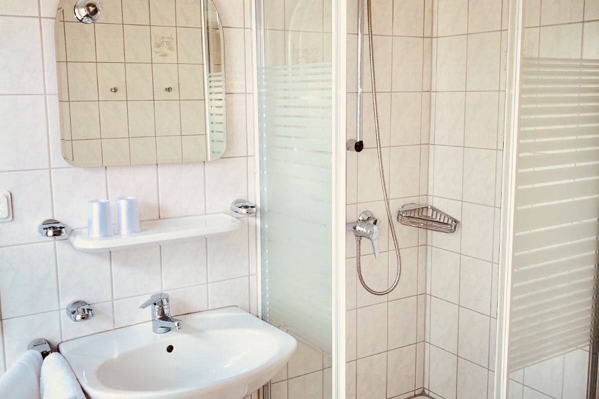 basic apartment, 1 bedroom | bathroom | shower, towels, soap, toilet paper