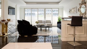 Appartement Luxe, 1 chambre | Salle de séjour