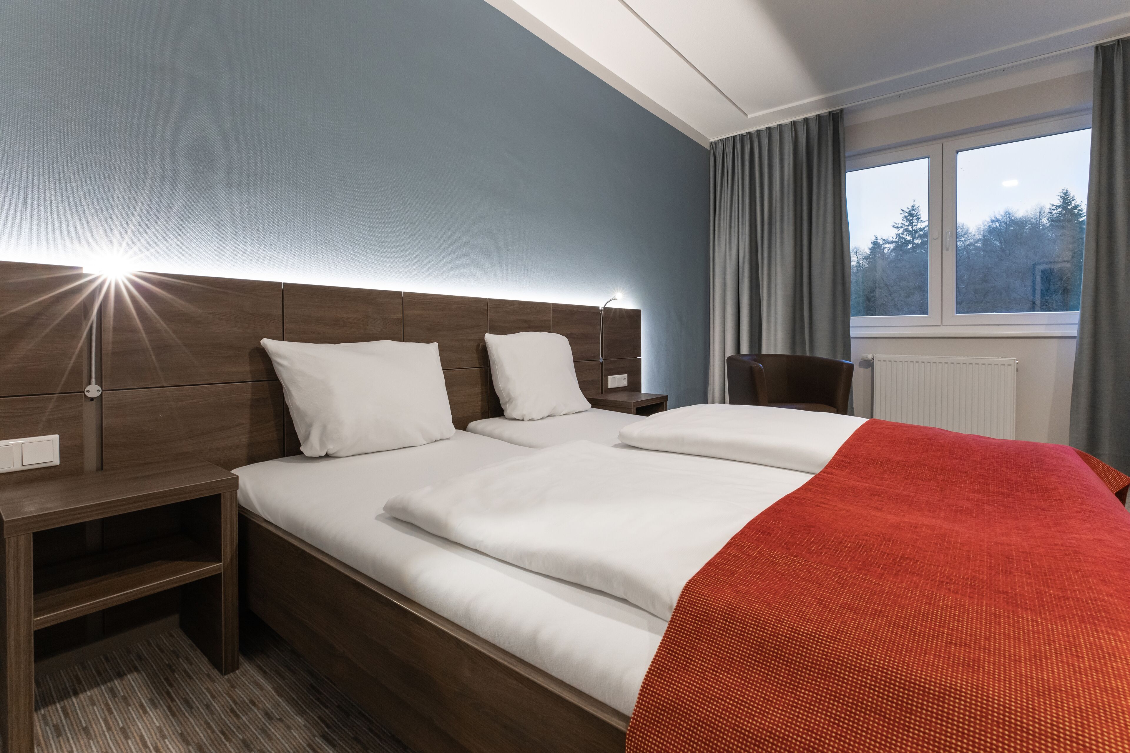 premium double room (large ) | 1 bedroom, desk, laptop workspace, soundproofing