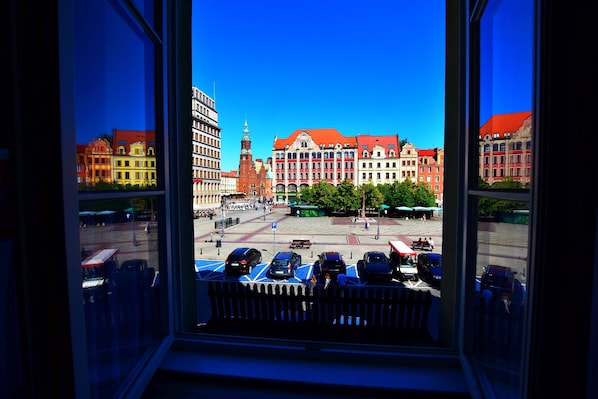 Vue sur la ville depuis l’hébergement 