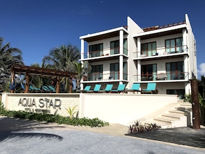 Majoituspaikan julkisivu