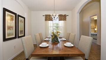 House, Multiple Beds, Private Pool, Pool View | Private kitchen | Fridge, microwave, oven, stovetop