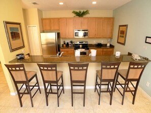 House, Multiple Beds, Private Pool, Pool View | Private kitchen | Fridge, microwave, oven, stovetop