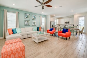 54-inch flat-screen TV with cable channels, TV - Margaritaville Cottages Orlando by Rentyl with H2O Waterpark (Kissimmee)