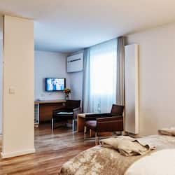 Superior Double Room | Ruang tamu | TV Pintar