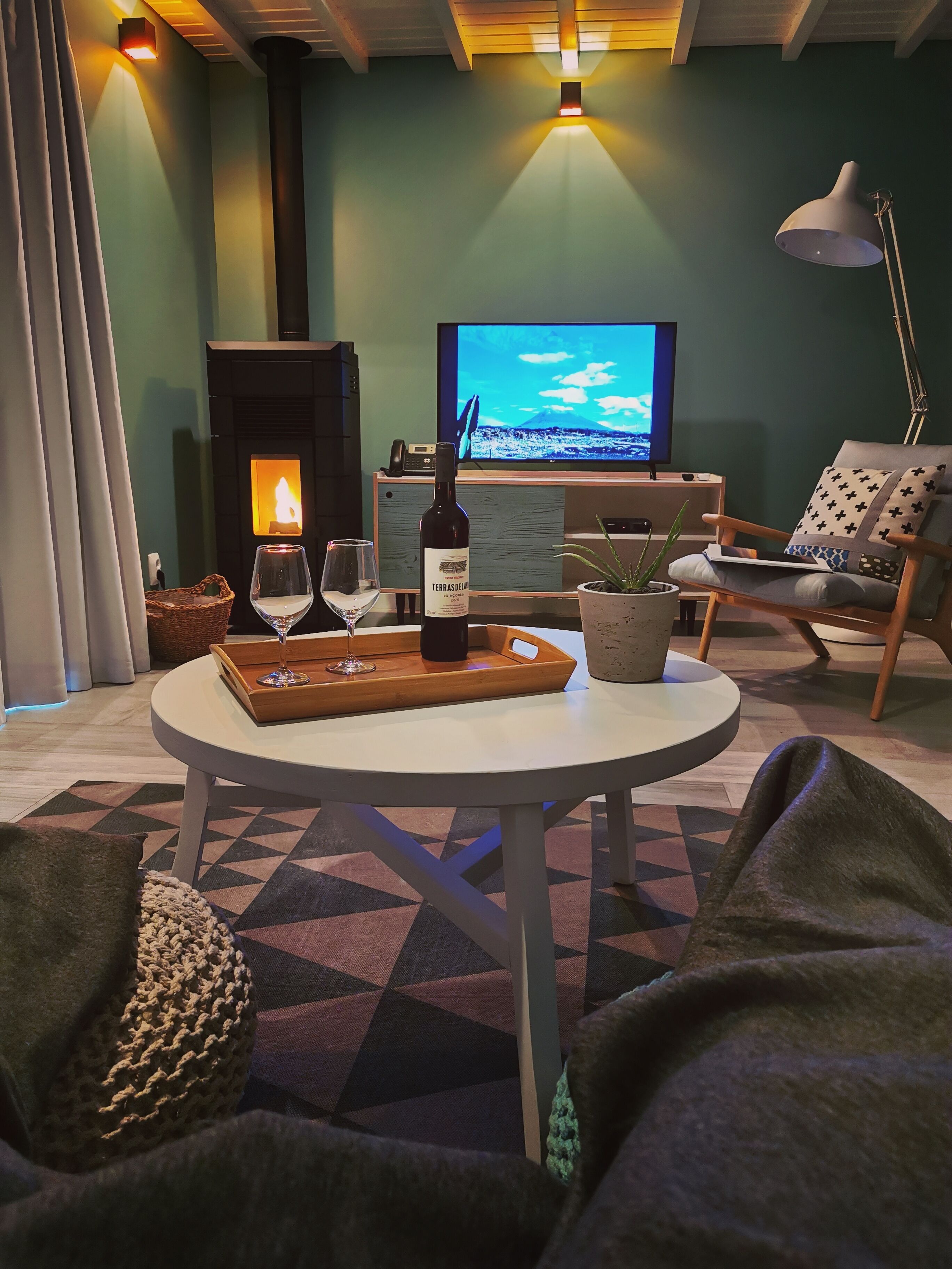 Apartment, Meerblick (Ocean Blue) | Wohnzimmer