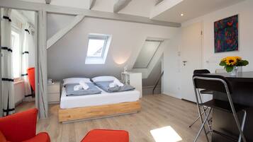 Studio, 1 dobbeltseng med sovesofa | 1 soverom, strykejern/-brett og barnesenger (inkludert)