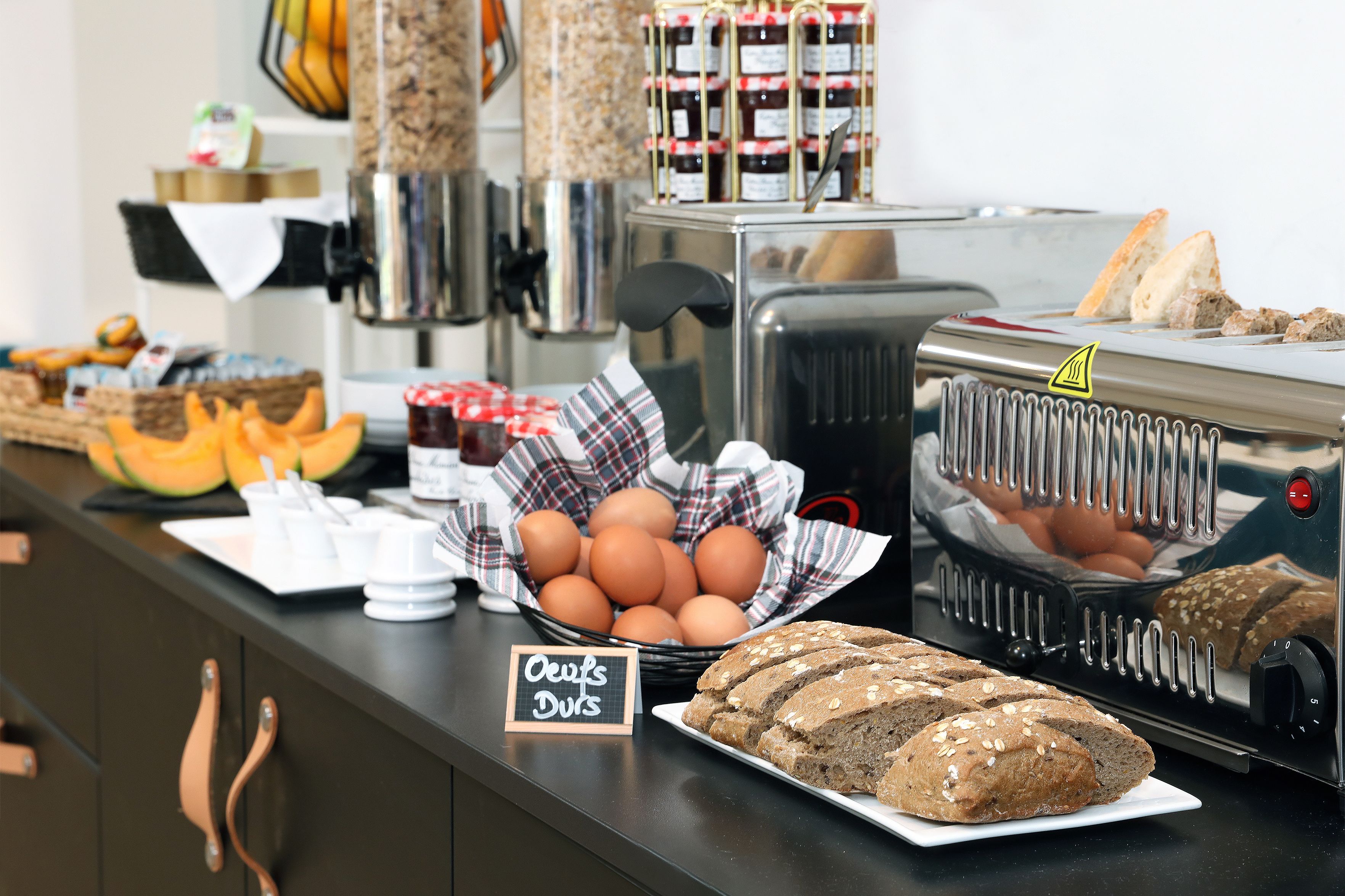 daily buffet breakfast (eur 15 per person)