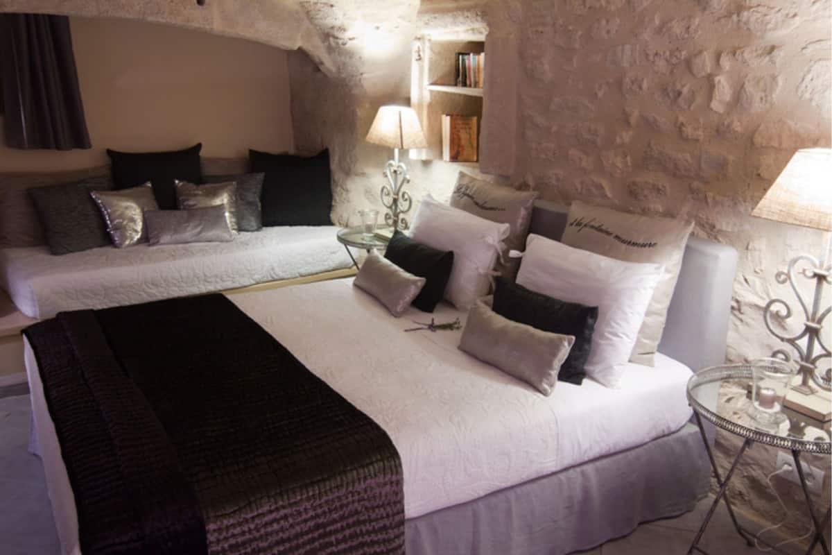 Deluxe-Doppelzimmer, Mehrere Betten, mit Bad, Gartenblick (Anthracite) | Bettwäsche aus ägyptischer Baumwolle, hochwertige Bettwaren