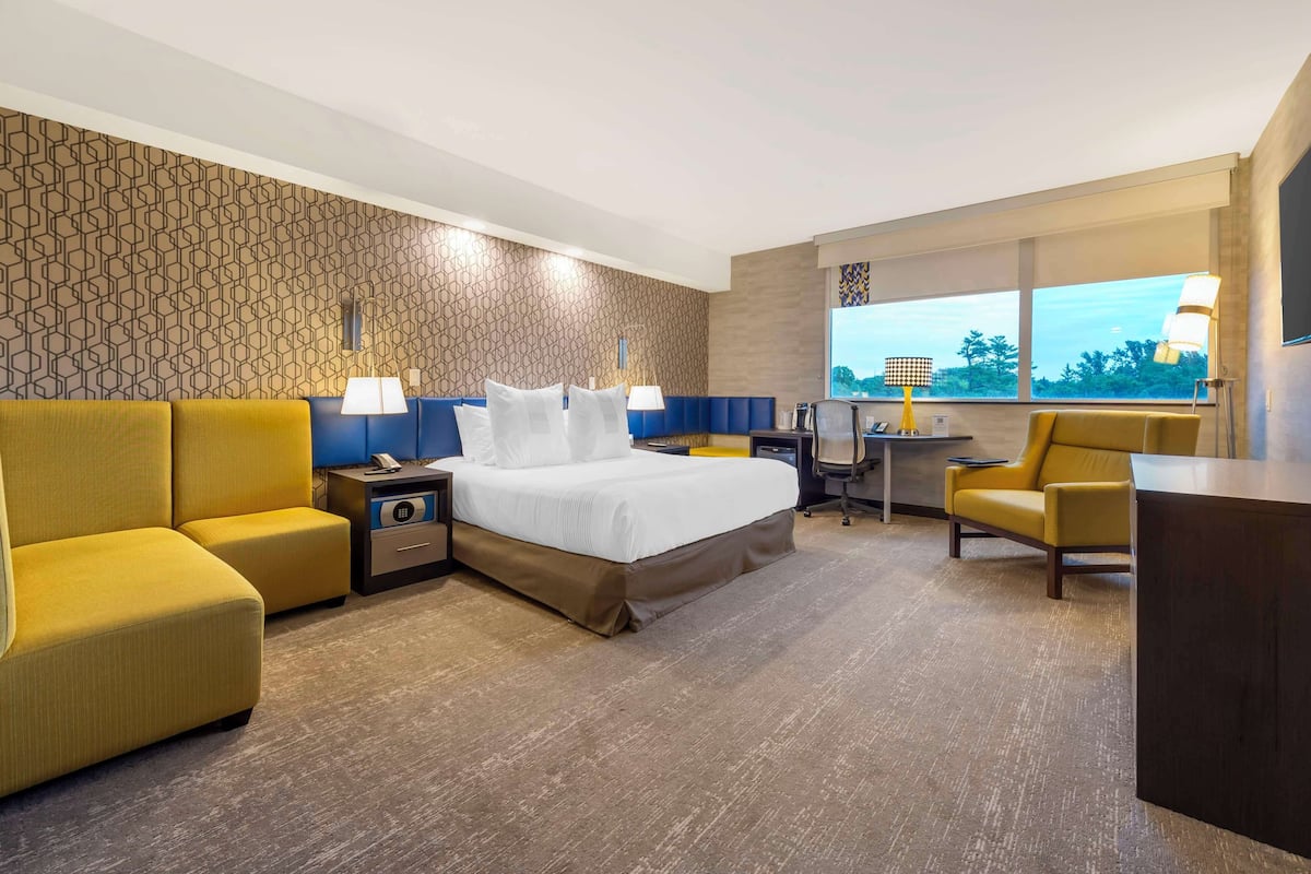 Standard Room, 1 King Bed, Accessible, Non Smoking | Pillowtop beds, in-room safe, blackout drapes, iron/ironing board