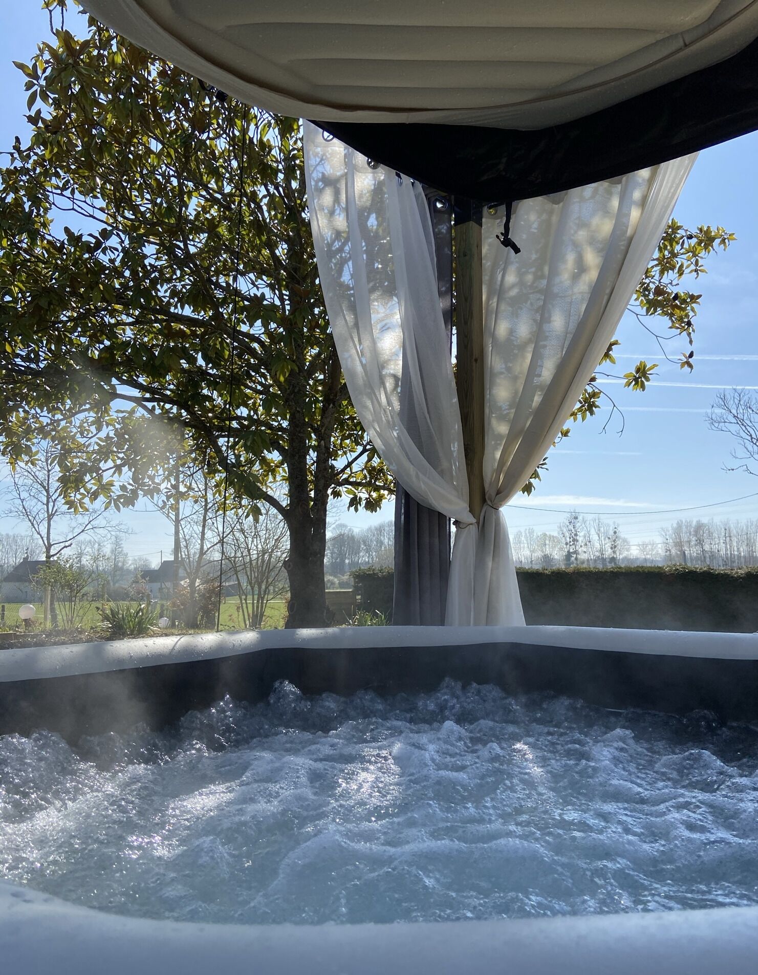 Idromassaggio all'aperto