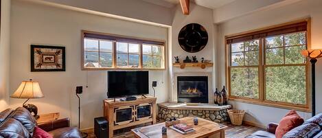 Télévision, cheminée, baby-foot, imprimantes