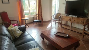 TV, fireplace, DVD player